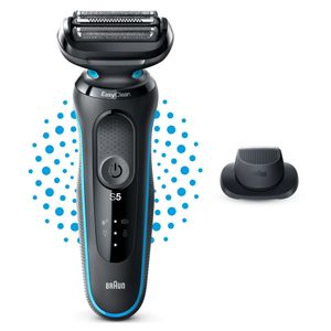 Braun Series 5 51-M1200s Scheerapparaat met scheerblad Trimmer Zwart, Blauw