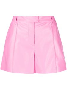 STAND STUDIO short en cuir artificiel à taille haute - Rose