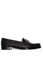 Ferragamo mocassins à plaque Gancini - Noir