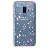 Small white flowers: Samsung Galaxy S9 Plus Transparant Hoesje - thumbnail