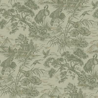 Dutch Wallcoverings Arboretum - Natoru Sage - Groen