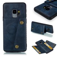 Lederen beschermhoes voor Galaxy S9 (blauw)