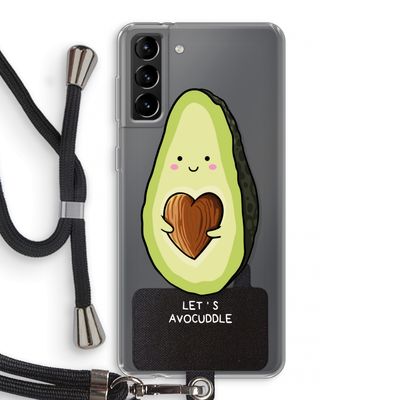 Avocuddle: Samsung Galaxy S21 Plus Transparant Hoesje met koord