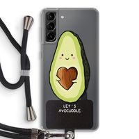 Avocuddle: Samsung Galaxy S21 Plus Transparant Hoesje met koord
