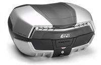 GIVI V58 Maxia 5 Monokey Topkoffer, Topkoffers en zijkoffers voor de moto, fumé reflectoren, mat grijs afwerking