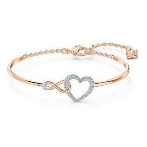 Swarovski 5518869 Armband Infinity rosekleurig (M) 18,5 cm