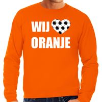 Grote maten oranje sweater / trui Holland / Nederland supporter wij houden van oranje EK/ WK heren - thumbnail