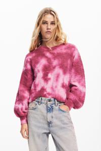 Tie-dye trui - RED - M