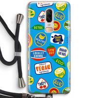 Fruitsticker: OnePlus 6 Transparant Hoesje met koord