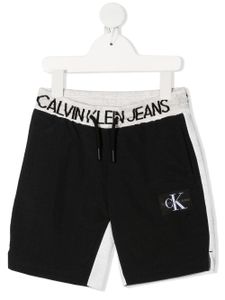 Calvin Klein Kids short à ceinture à logo - Noir