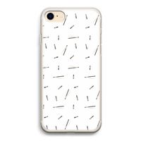 Hipster stripes: iPhone 7 Transparant Hoesje