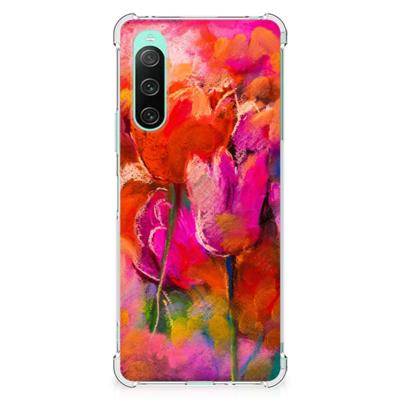 Back Cover Sony Xperia 10 V Tulips Back Cover Sony Xperia 10 V Tulips
