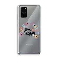 Happy days: Samsung Galaxy S20 Plus Transparant Hoesje