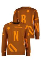 B.Nosy Jongens sweater - Scott - Letter AOP peanut