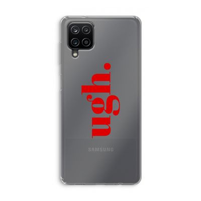 Ugh: Samsung Galaxy A12 Transparant Hoesje