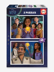 2X50 Disney Wens Puzzels - EDUCA BORRAS paars