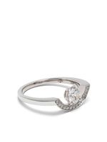 Loyal.e Paris bague Intrépide Grand Arc en or blanc 18ct ornée de diamants - Argent