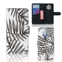 Nokia 9 PureView Hoesje Leaves Grey - thumbnail