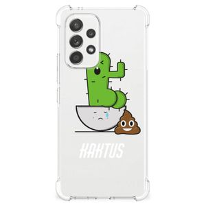 Samsung Galaxy A53 5G Stevig Bumper Hoesje Cactus Poo