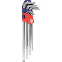 Inbussleutel Set Workpro 1,5, 2, 2,5, 3, 4, 5, 6, 8, 10 mm Klot 9 Onderdelen (9 Stuks)