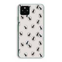 Miauw: Google Pixel 5a 5G Transparant Hoesje Miauw: Google Pixel 5a 5G Transparant Hoesje