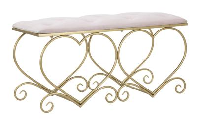 BANKJE HART ROSA CM 105X37,5X51,5