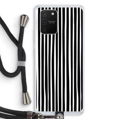 Stripes: Samsung Galaxy S10 Lite Transparant Hoesje met koord