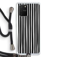 Stripes: Samsung Galaxy S10 Lite Transparant Hoesje met koord