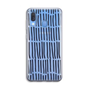 Moroccan stripes: Samsung Galaxy A40 Transparant Hoesje