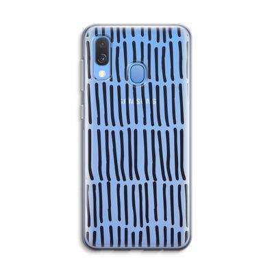 Moroccan stripes: Samsung Galaxy A40 Transparant Hoesje