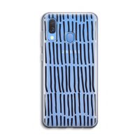 Moroccan stripes: Samsung Galaxy A40 Transparant Hoesje