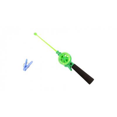 Gerkimex Krabhengel/vishengel - voor krabbetjes - groen - 39 cm - strand speelgoed