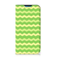 iPhone 14 Pro | Hoesje met Magneet | Waves Green