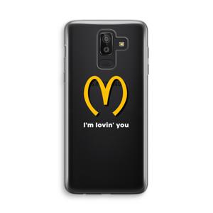 I'm lovin' you: Samsung Galaxy J8 (2018) Transparant Hoesje