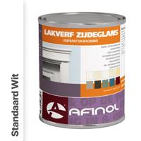 Afinol Zijdeglans Lakverf Standaard Wit (Witste kleur) 750 ml