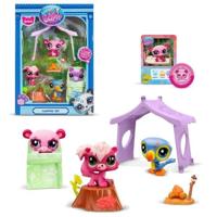 Themapakket met 3 huisdieren - BANDAI - Littlest Pet Shop Camping - Dieren en accessoires