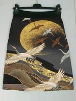 Black Birds Printed Vintage Casual A-Line Skirt - thumbnail