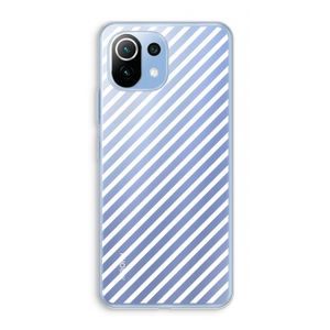 Strepen zwart-wit: Xiaomi Mi 11 Lite Transparant Hoesje