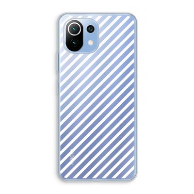 Strepen zwart-wit: Xiaomi Mi 11 Lite Transparant Hoesje