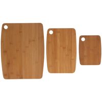 3x Bamboe houten snijplanken/serveerplanken