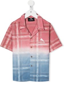 Mauna Kea chemise tie dye à carreaux - Rose