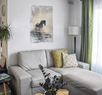 Wild paard in water poster Wild paard in water poster