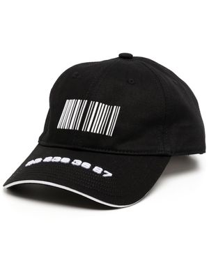 VTMNTS casquette à imprimé graphique - Noir