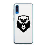 Angry Bear (white): Samsung Galaxy A50 Transparant Hoesje