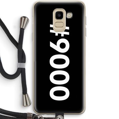 #9000: Samsung Galaxy J6 (2018) Transparant Hoesje met koord