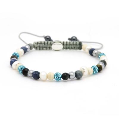 Karma Armband Spiral Deep Blue Crystal