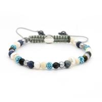 Karma Armband Spiral Deep Blue Crystal