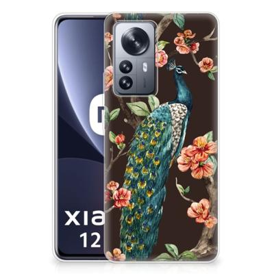 Xiaomi 12 Pro | TPU Hoesje | Pauw met Bloemen