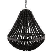 Hanglamp Casimira Landelijk 60 cm 1 Lichts Zwart - thumbnail