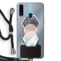 Creatieve toets: Samsung Galaxy A20s Transparant Hoesje met koord